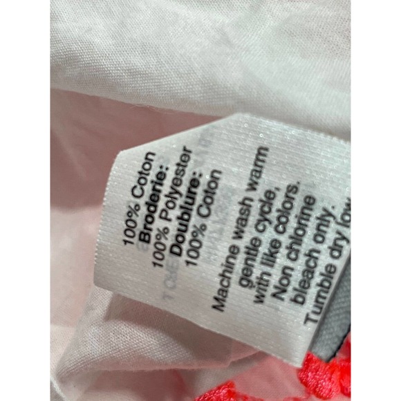 J.CREW Sz 00 Neon Pink Embroidered Floral Racerback Dress Sleeveless Fit & Flare - Picture 7 of 10